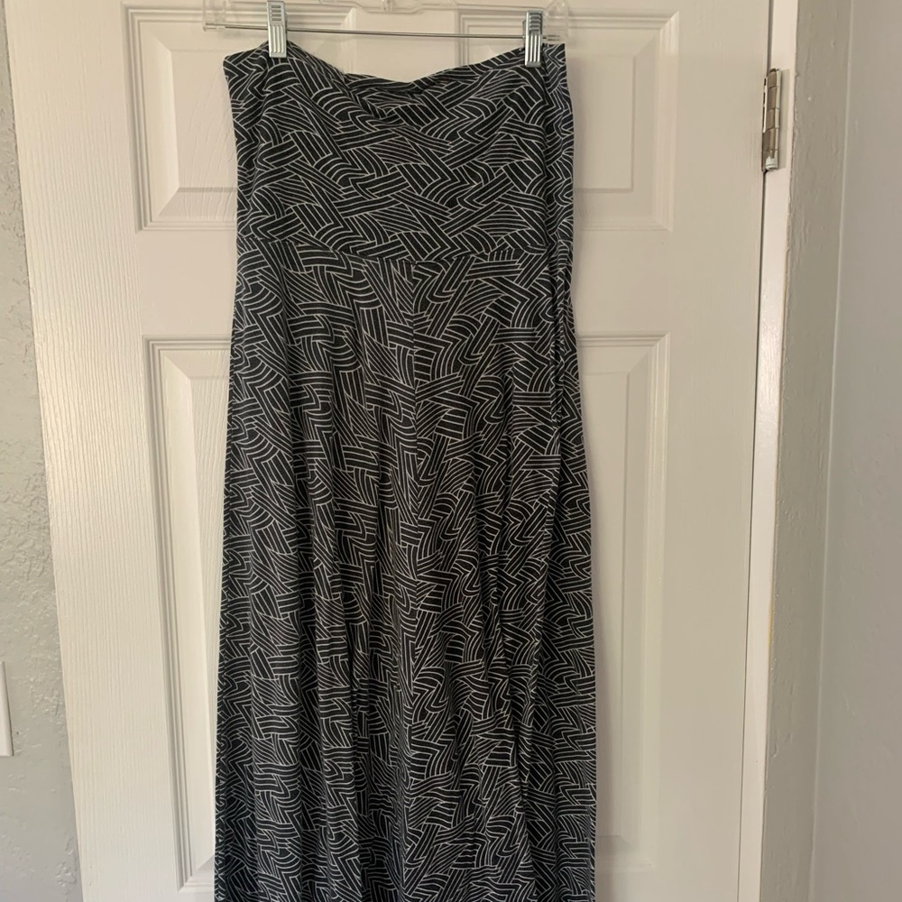 Geometric maxi skirt